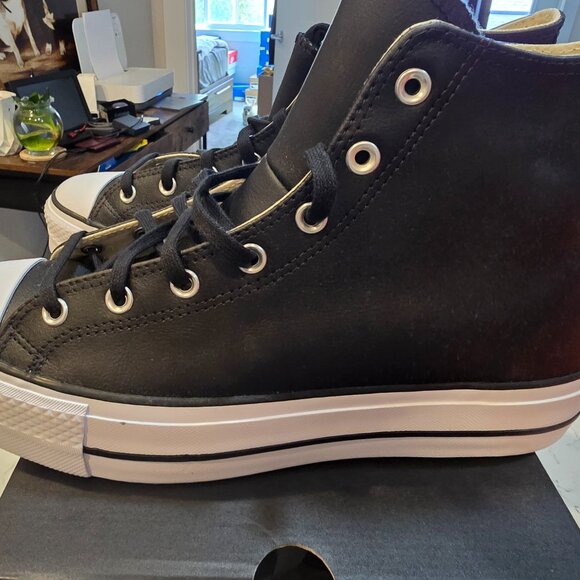 Converse Chuck Taylor All Star Lift High Black/White Mens 10 Womens 11.5 56175C - Picture 2 of 9